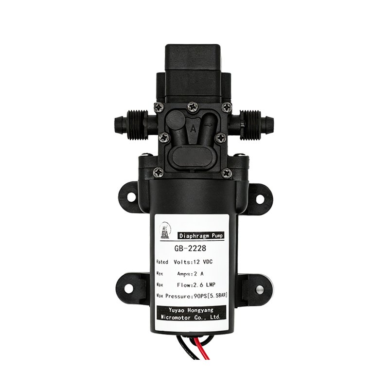 GB-2228 DC diaphragm pump with threaded outlets
